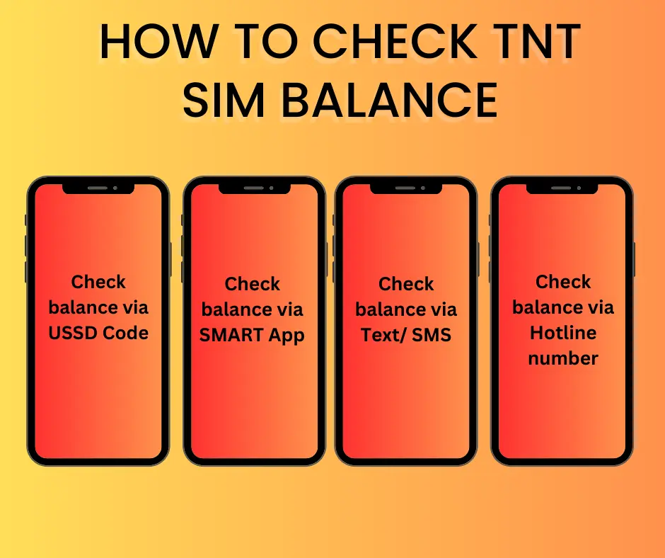 how to check tnt sim card balance 